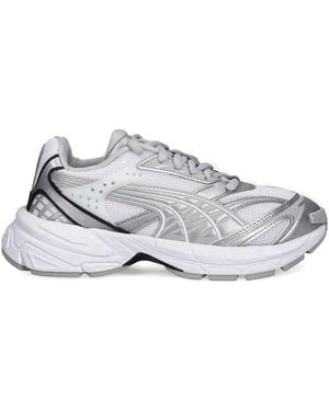 PUMA Velophasis Metallic Paneled Sneakers - White