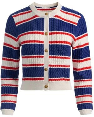 Alice + Olivia Dollie Striped Cardigan - Blue