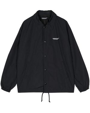 Undercover Logo-Print Bomber Jacket - Black