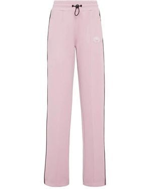 Philipp Plein Logo-Patch Track Pants - Pink