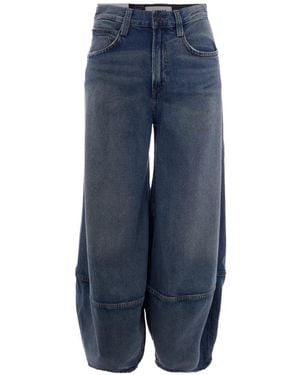 Agolde Seam-Detail Barrel-Leg Jeans - Blue