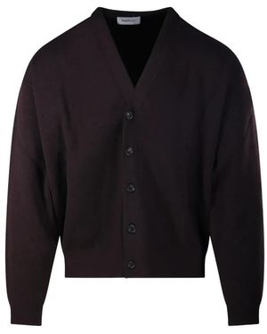 Diana Studio V-Neck Button-Up Cardigan - Blue
