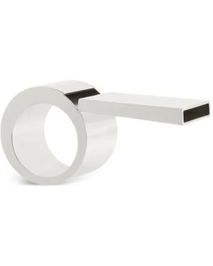 Courreges Anillo Con Diseño De Silbato - Blanco