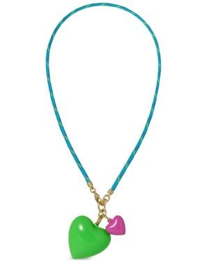 Roxanne Assoulin Collana Happy Cord Con Pendente A Cuore - Blu