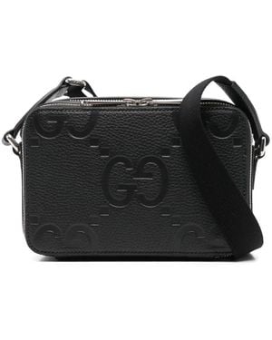 Gucci Mini Jumbo Gg Messenger Bag - Black