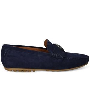 Roberto Cavalli Logo-Plaque Loafers - Blue