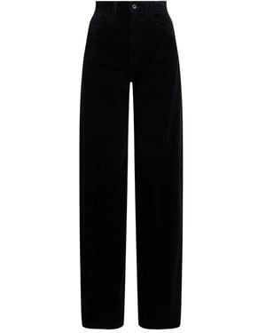 Polo Ralph Lauren Corduroy Wide-Leg Trousers - Black