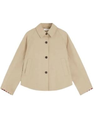 Tommy Hilfiger Raglan-Sleeve Storm-Flap Jacket - Natural