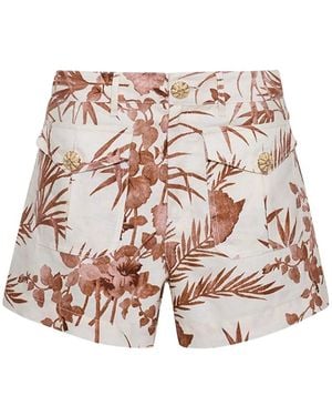 Cara Cara Xenia Floral-Print Shorts - White