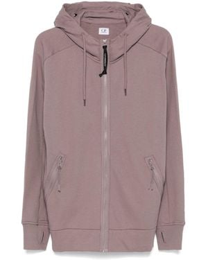 C.P. Company Goggle Zip-Up Hoodie - Brown