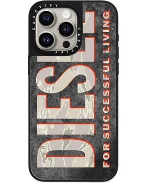 ロゴ iPhone16pro/15pro【DIESEL】Diesel×Casetify MouldedCase Women's Magsafe Oxidized Case iPhone 16 Pro | Multicolor
