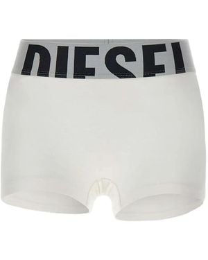 DIESEL Logo-Print Boxers - White