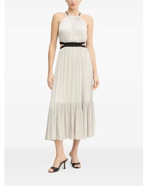 Morgan Cut-Out Midi Dress - Natural