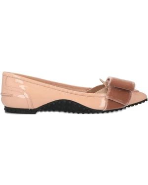 Tod's X Alessandro Dell'Acqua Velvet-Bow Loafers - Pink