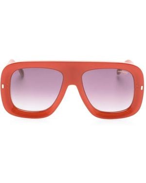Carrera Flaglab18 Rectangle-Frame Sunglasses - Pink