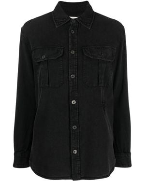 Zadig & Voltaire Teros Logo-Embroidered Shirt - Black