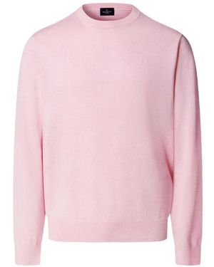 Hackett Embroidered Crew-Neck Long-Sleeve T-Shirt - Pink