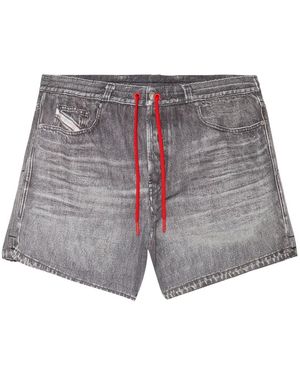 DIESEL Bmbx-Nico Denim-Print Swim Shorts - Grey