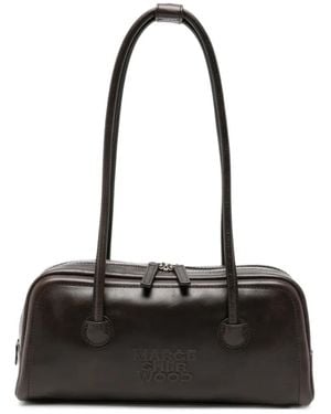 Marge Sherwood Soft Boston Leather Shoulder Bag - Black