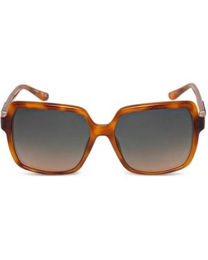 GUESS EYEWEAR Lunettes De Soleil À Monture Carrée - Marron