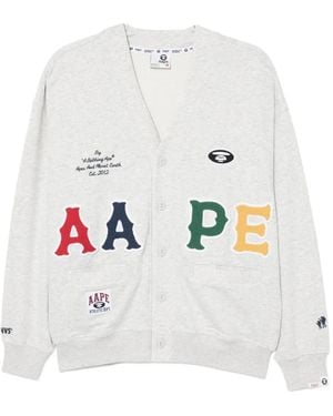 Aape By A Bathing Ape Sudadera con apliques del logo - Blanco