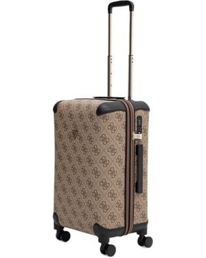 Guess Logo-Print Luggage - Natural