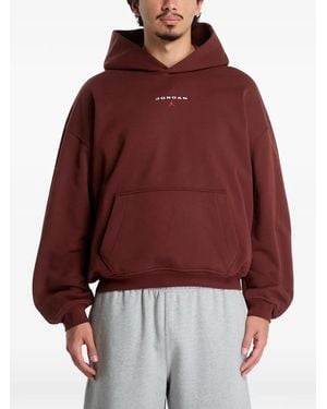 Nike Flight Fleece Oversized Pullover Hoodie - Red
