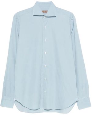 Barba Napoli Button-Up Shirt - Blue
