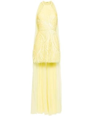 Elie Saab Minikleid Mit Pailletten - Gelb