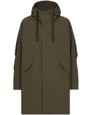 Dolce & Gabbana Parka Oversize Con Cappuccio - Verde
