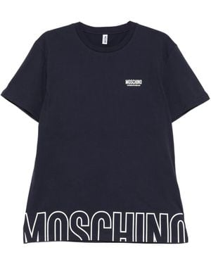 Moschino Relaxed Fit Cotton T-Shirt - Blue