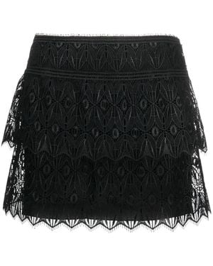 Alberta Ferretti Rock Im Layering-Look - Schwarz