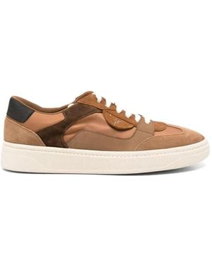 Giuseppe Zanotti Suede-Panelled Sneakers - Brown