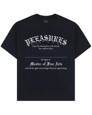 Pleasures Degree Graphic-Print T-Shirt - Blue