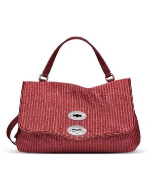 Zanellato Petit Sac À Main Postina À Fermoir Loquet - Red