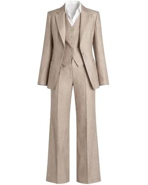 Tagliatore Three-Piece Single-Breasted Suit - Natural