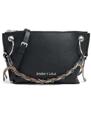Bimba Y Lola Borsa A Tracolla Trapezium Media - Nero
