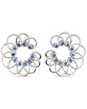 HYT Jewelry Sapphire-Embellishment Earrings - Blue