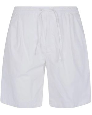 Michael Coal Drawstring Shorts - White