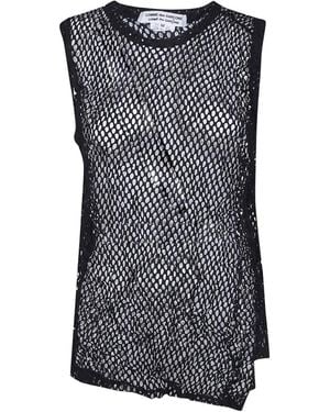 Comme des Garçons Mesh Asymmetric Top - Gray