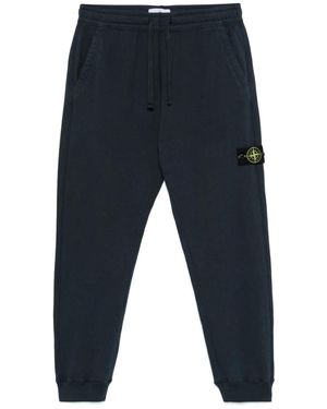 Stone Island Jogginghose mit Kompass-Patch - Blau