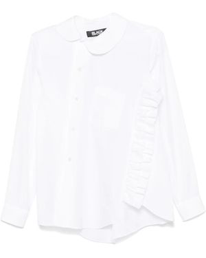 COMME DES GARÇON BLACK アシンメトリー シャツ - ホワイト