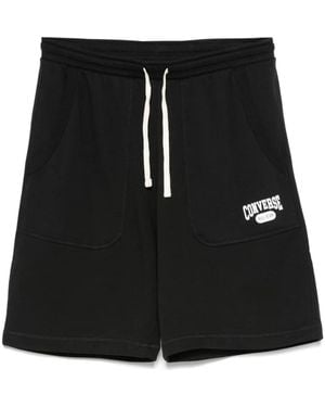 Converse Trainingsshorts Met Logoprint - Zwart