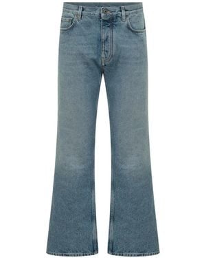 Off-White c/o Virgil Abloh Off 'Half Arrow' Slim Relax Jeans - Blue