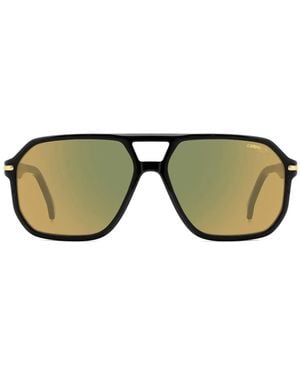 Carrera Sonnenbrille mit eckigem Gestell - Grün