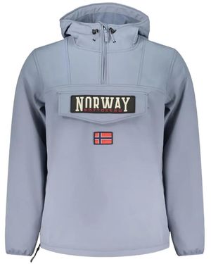 Norway 1963 Logo-Patch Hooded Jacket - Blue