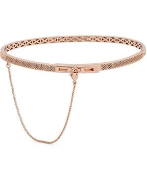 Eddie Borgo Gargantilla Con Cadena De Seguridad Fina En Pavé - Blanco