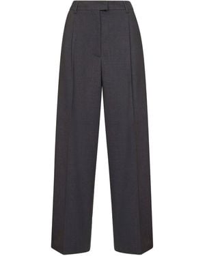 Blanca Vita Pantalon Ample À Design Plissé - Bleu