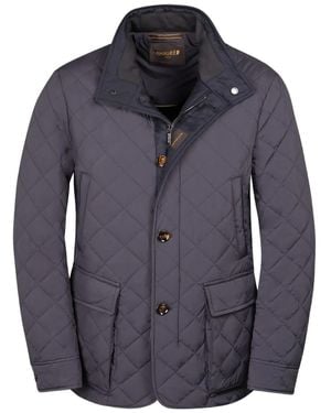 Moorer Kesten-Skt Quilted Jacket - Blue