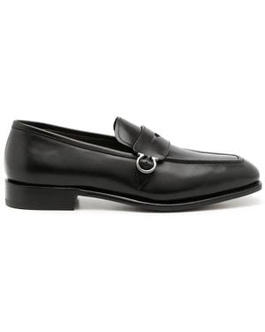 Ferragamo レザー ペニーローファー - ブラック